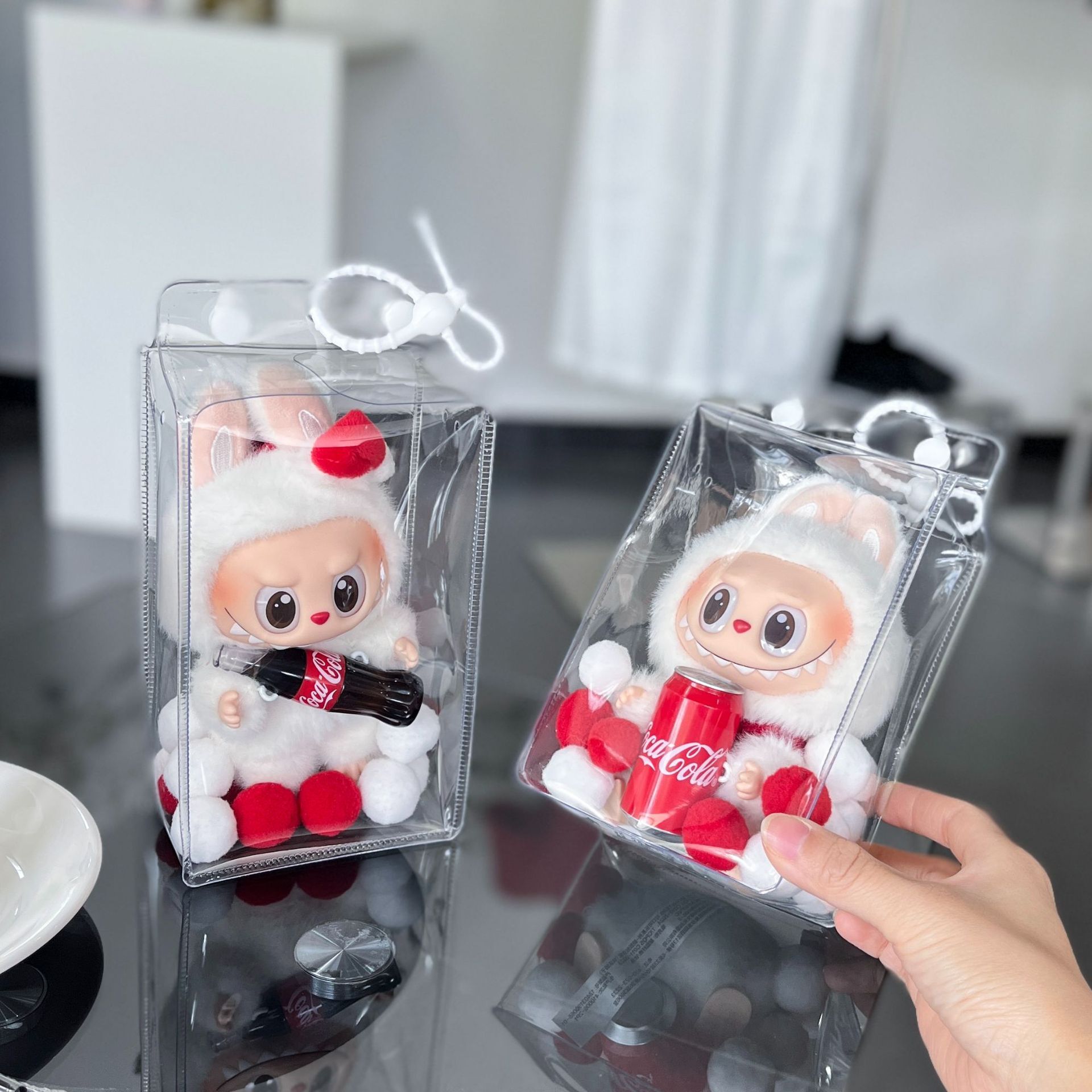 Labubu Transparent Ita Tote Storage Bag