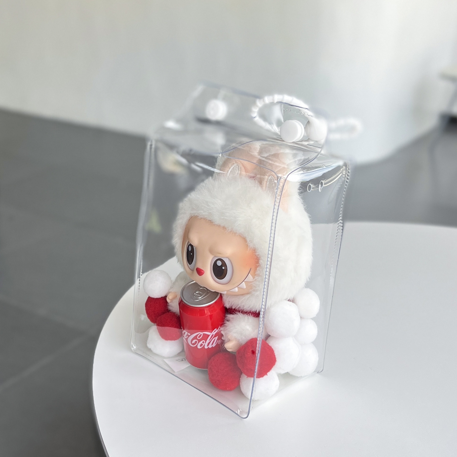 Labubu Transparent Ita Tote Storage Bag