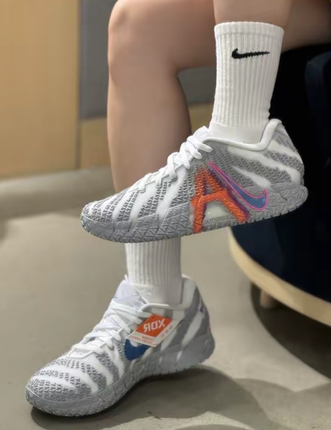 NIKE JA3 EP Light Show 灰 藍 橘 莫蘭特