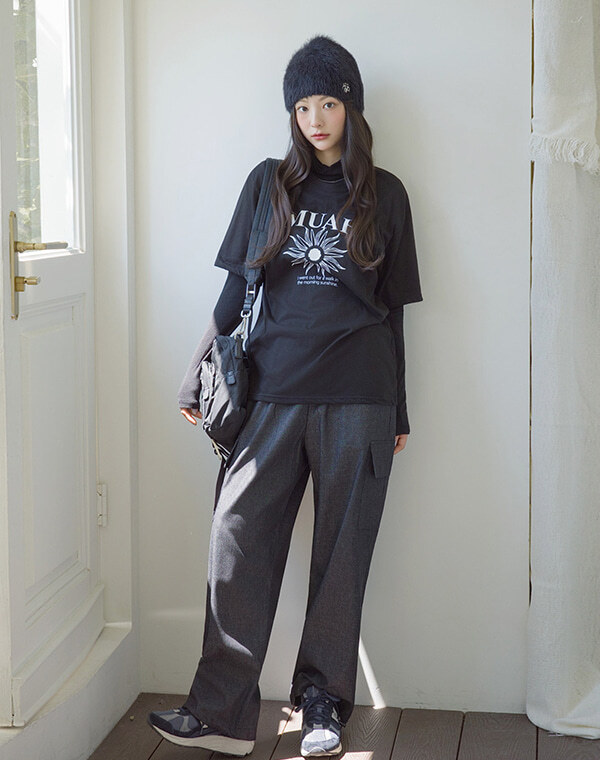 預訂｜MUAHMUAH OVERFIT FLOWER HALF T-SHIRT