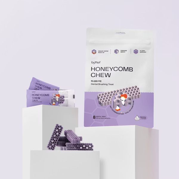 Honeycomb Chew • 蜂巢六角潔牙骨 ⛤ 藍莓明太魚 (舒緩) M size