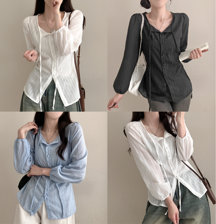早秋預訂｜Punching 長繩棉質襯衫