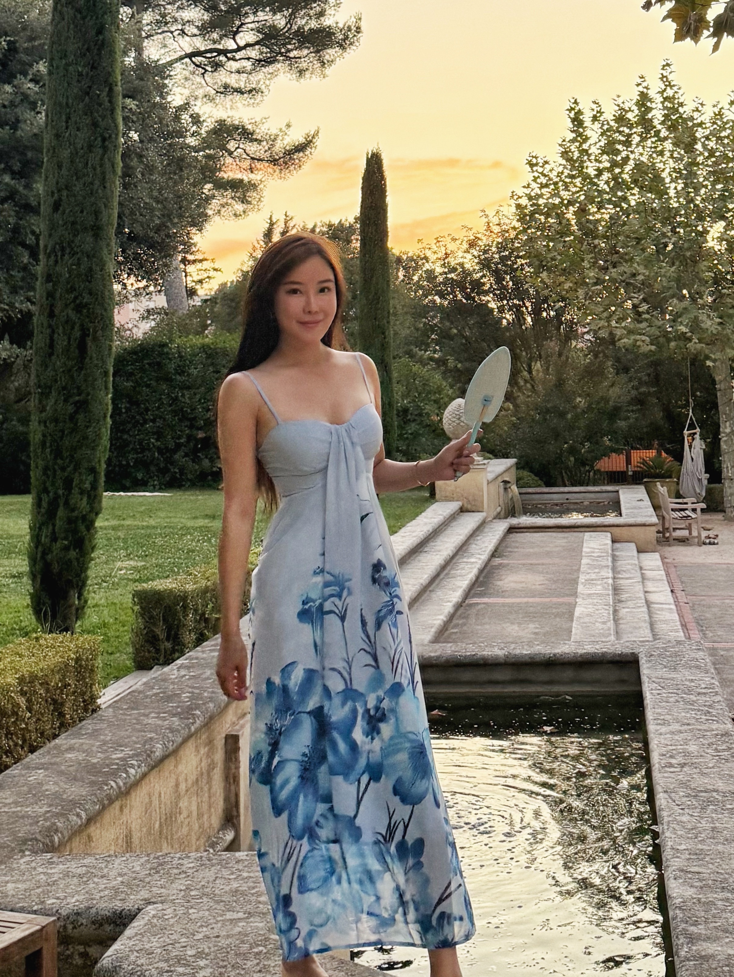 Dreamer in Bloom 肆意生花 細肩帶雪紡印花洋裝