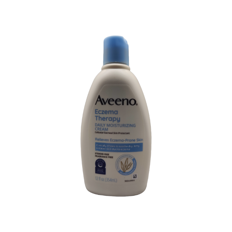 Aveeno Eczema Therapy濕疹舒緩日常保濕霜 12oz 354ml | 膠體燕麥神經酰胺嬰兒乾燥肌膚護理