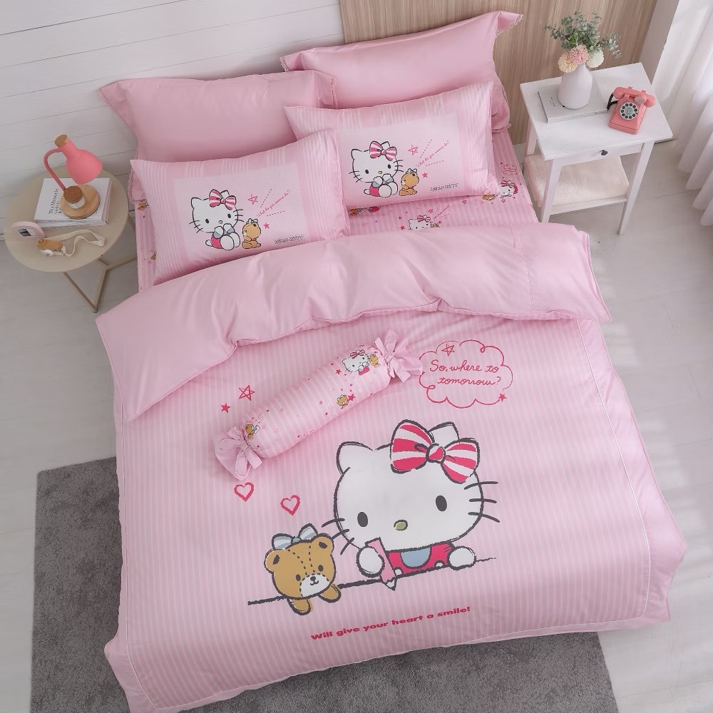 HELLO KITTY床包兩用被組 | 精梳棉 | 好友悄悄話 好友款