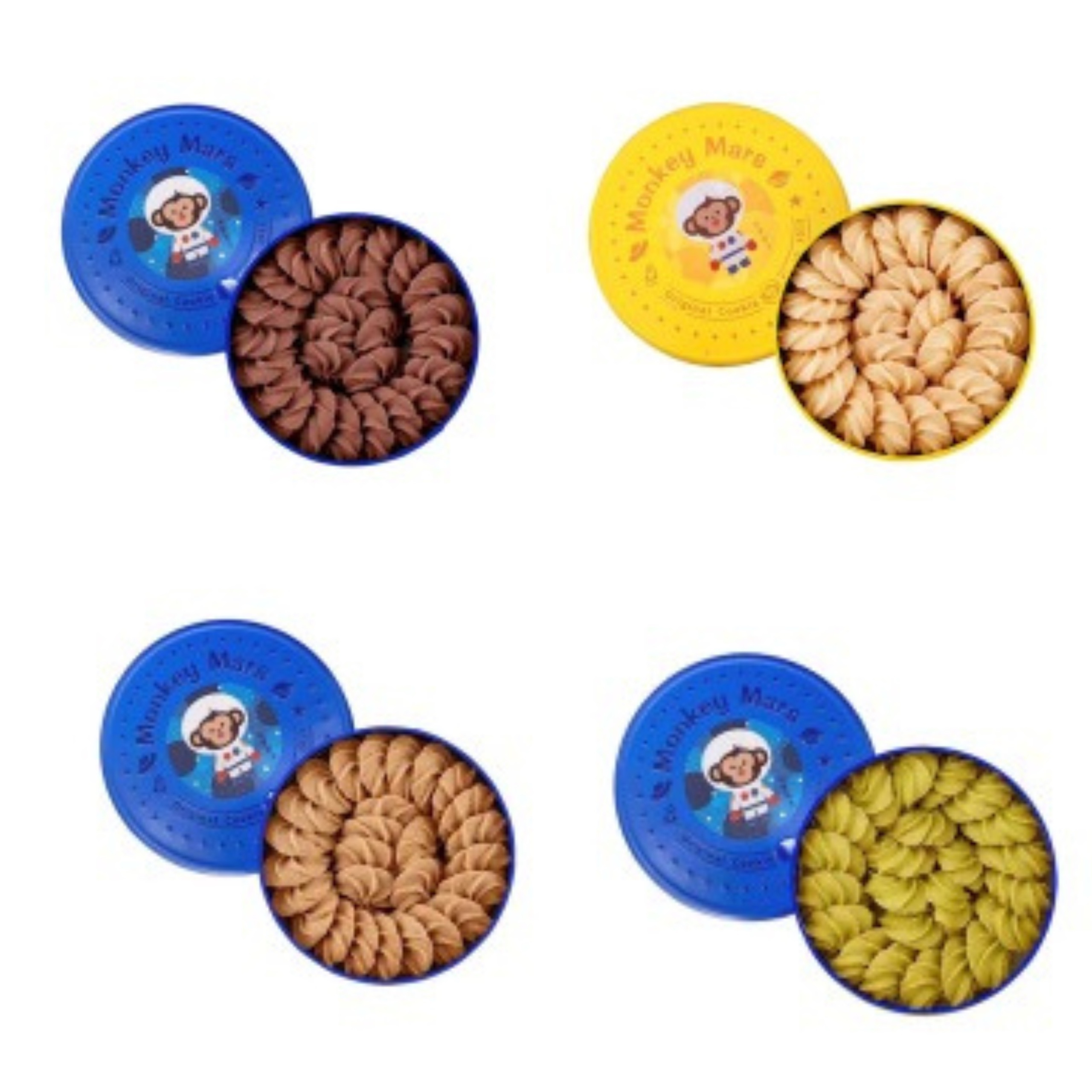 台灣 火星猴子 手工曲奇系列 (淨重175g±5g) (鐵盒款式隨機) - 4款選擇 (EXP:出廠後120天)