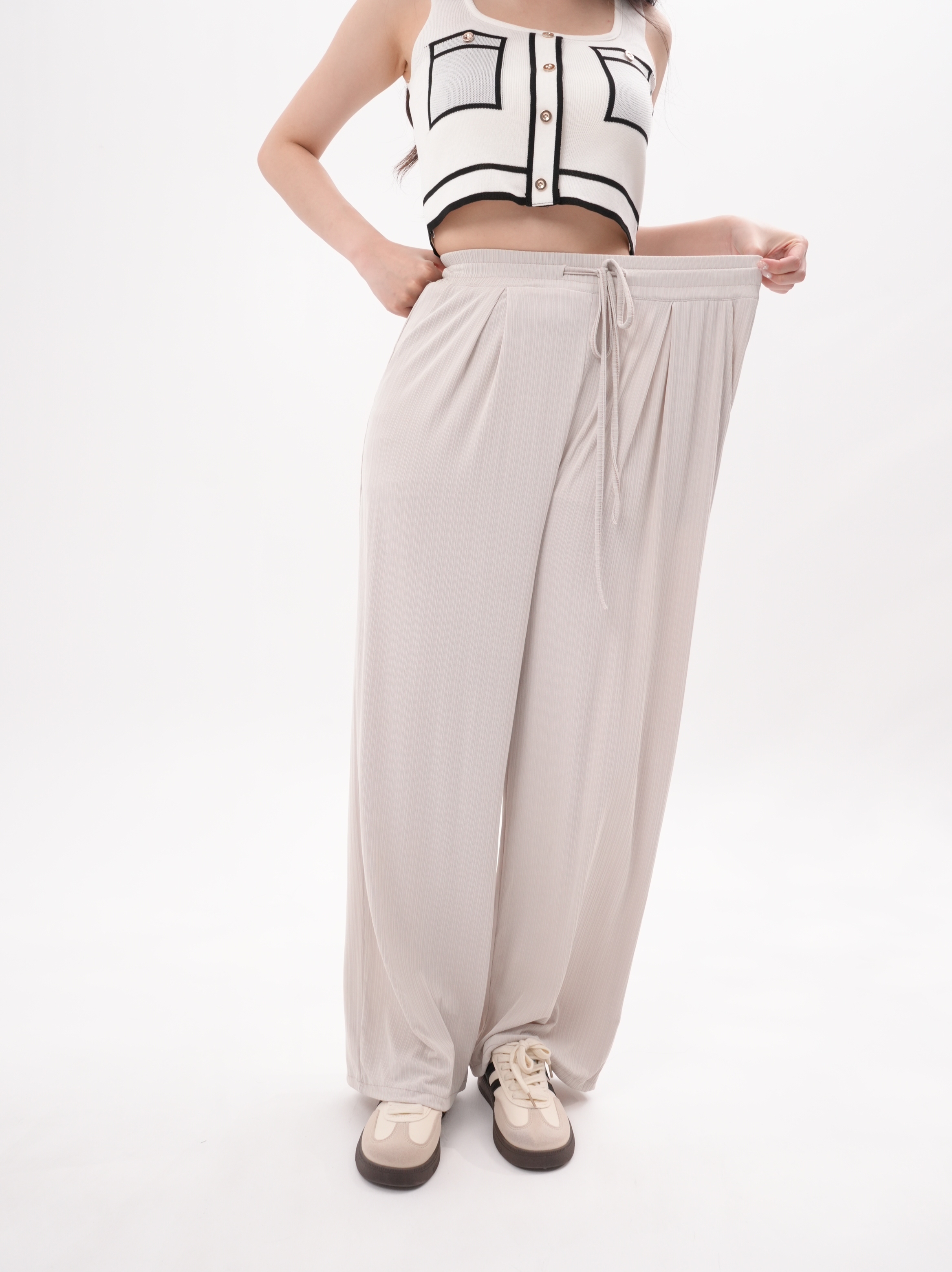 法朵Fado shop｜涼感 /口袋顯瘦寬褲 273B009 臀圍100可穿