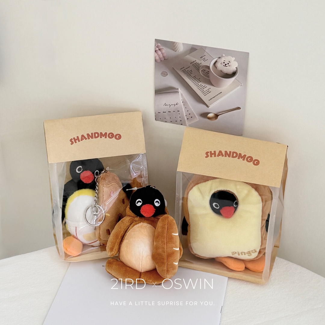 PINGU 企鵝家族 麵包超人系列 毛絨吊飾