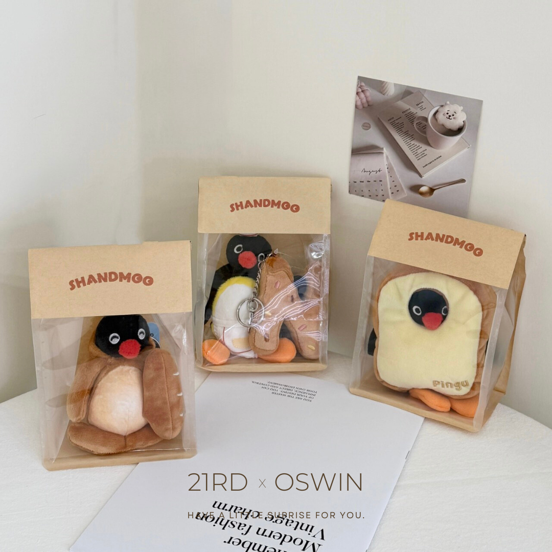 PINGU 企鵝家族 麵包超人系列 毛絨吊飾