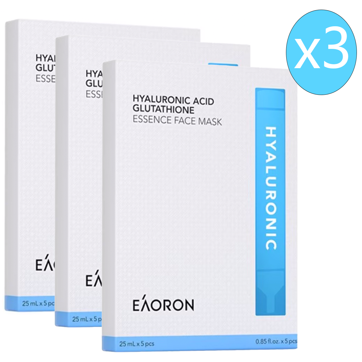 EAORON - 澳洲透明質酸膠原水光面膜 5片x 3盒裝 (香港代理原裝行貨)