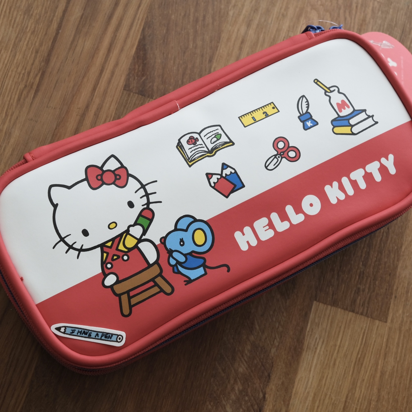 Hello Kitty 三麗鷗Sanrio 萬用收納筆袋 紅色經典 凱蒂貓｜SUN STAR 日本