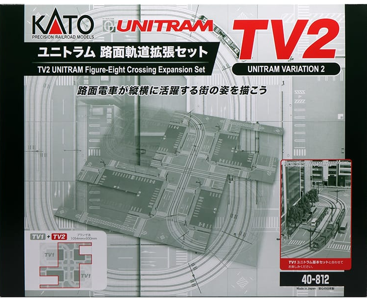 Kato 40-812 N規 TV2 路面電車軌道擴張組