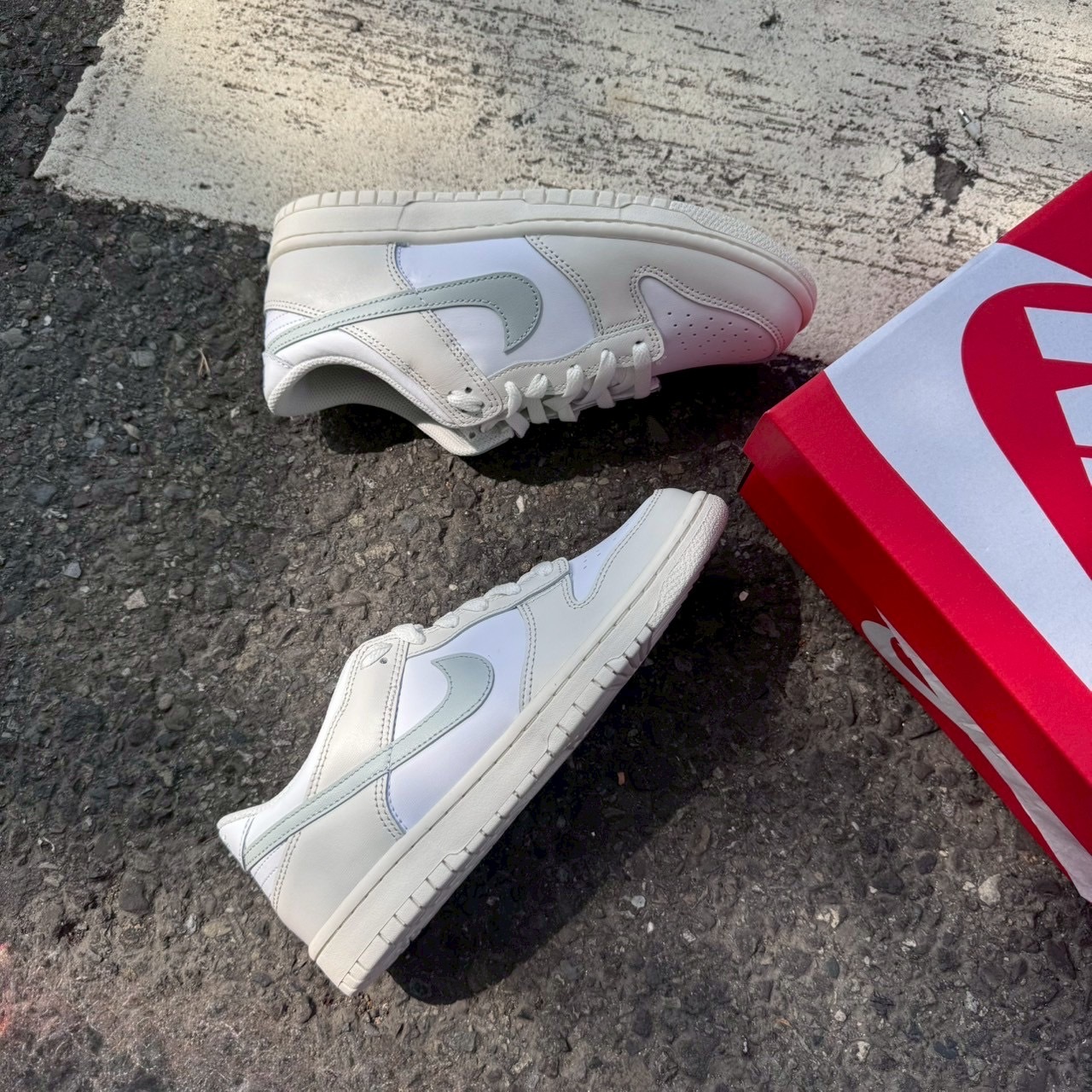 （現貨）Nike Dunk Low 大童款 GS 奶灰白 FB9109-109