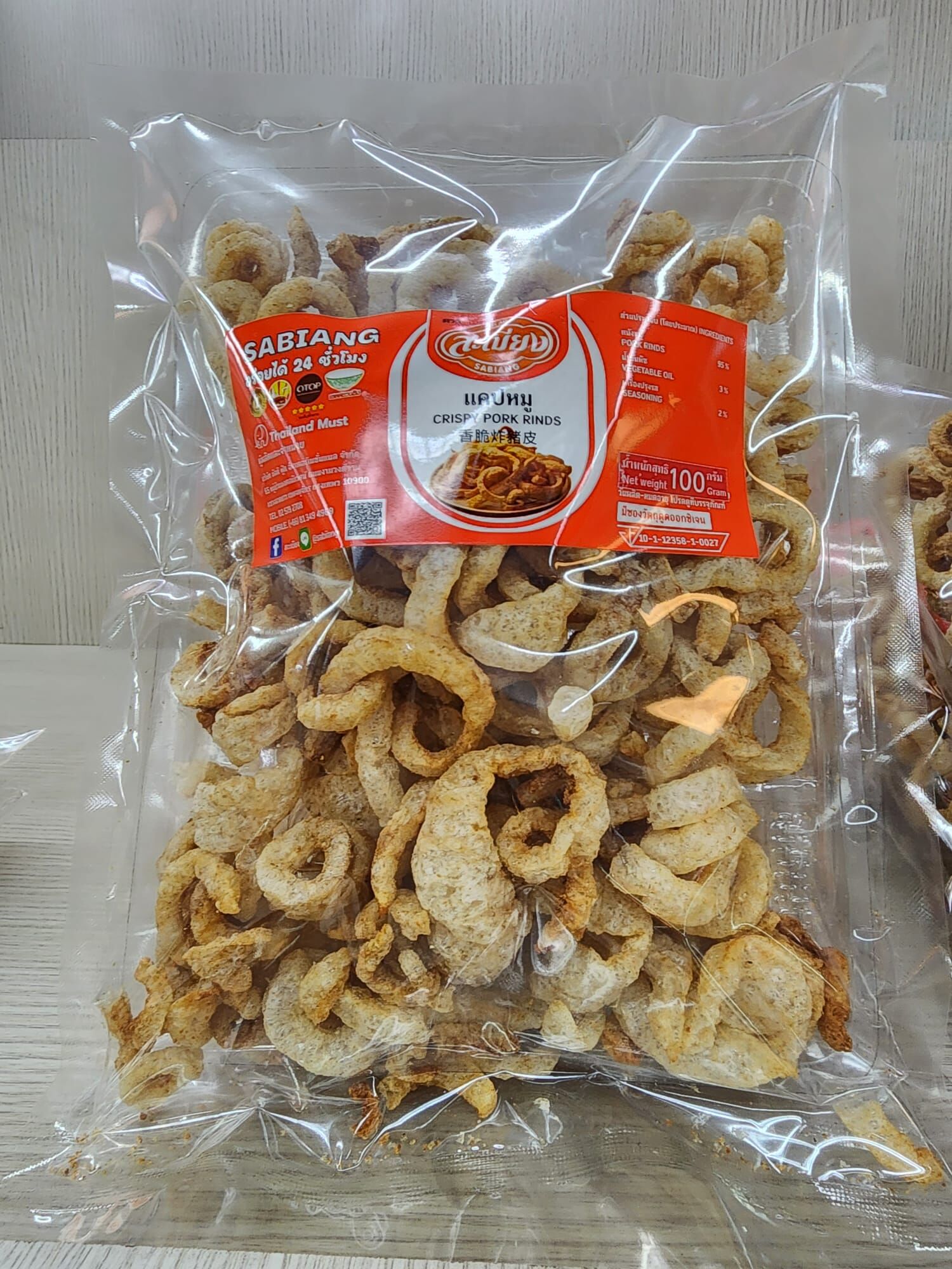 【直播】LL0824504 香脆炸豬皮100g