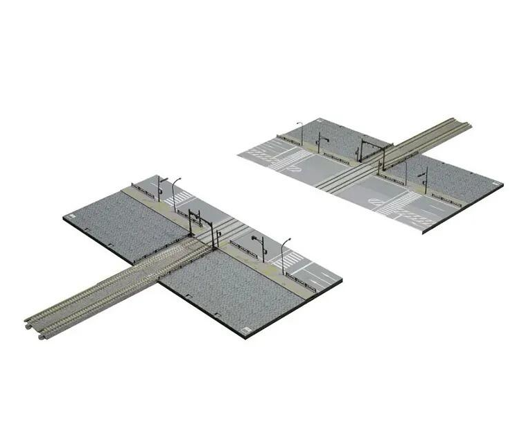 Kato 40-814 N規 TV4 路面軌道 鐵道轉乘線路組