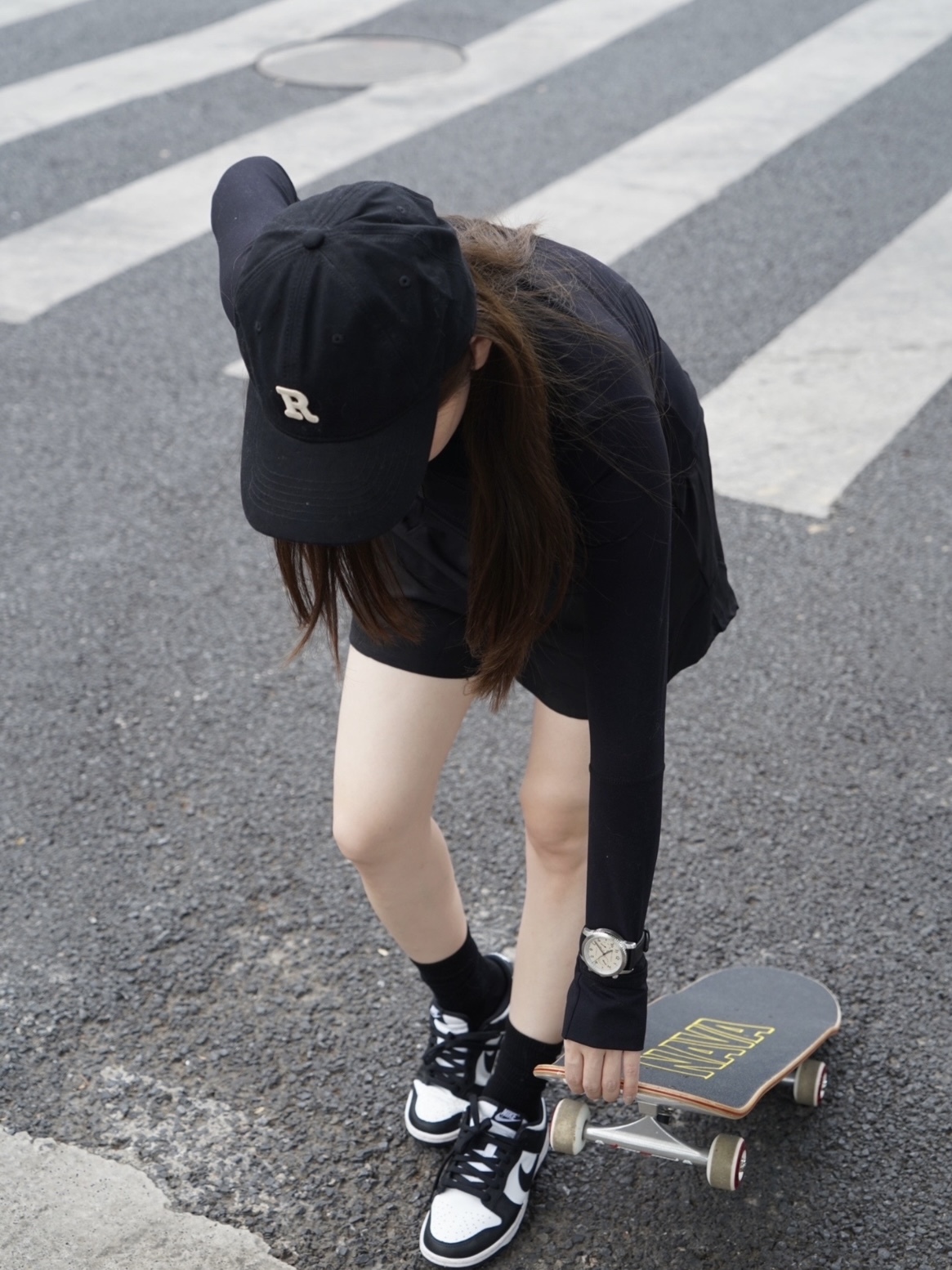 （現貨）Nike Dunk Low 大童款 GS 白黑熊貓 CW1590-100