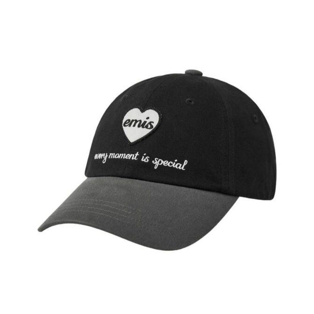 韓國 EMIS 愛心徽章刺繡 棒球帽