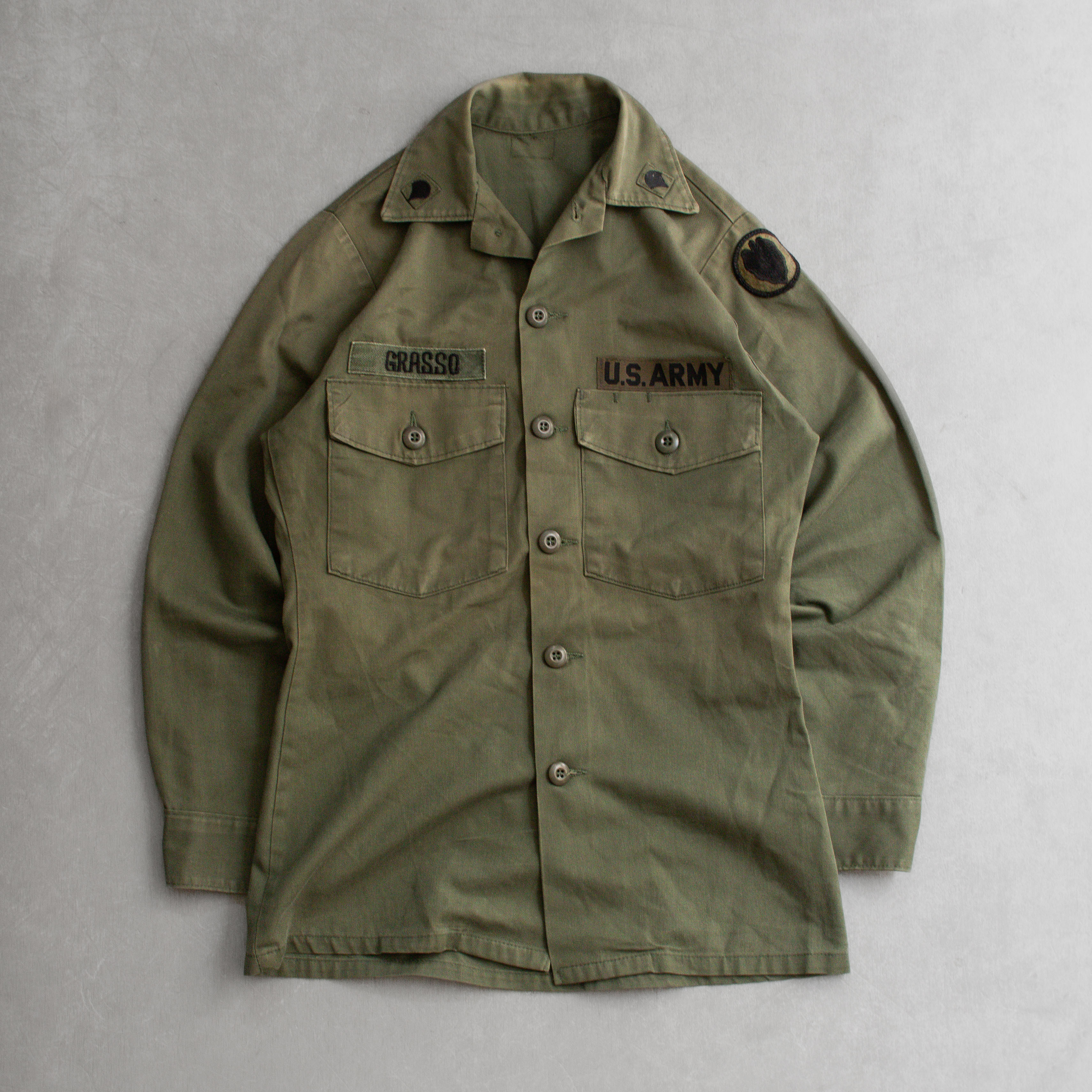 US ARMY OG507 FATIGUE SHIRT 美軍 軍綠 長袖 軍襯衫 f
