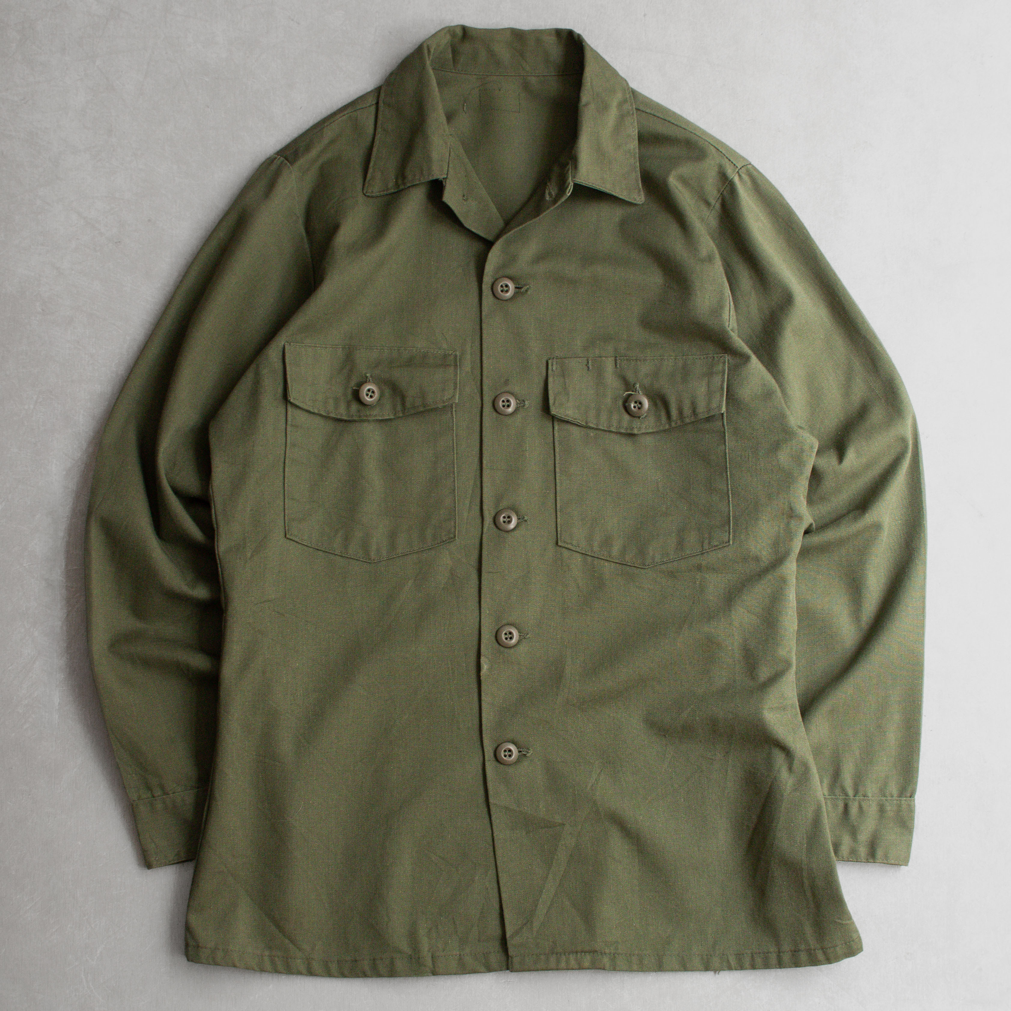 US ARMY OG507 FATIGUE SHIRT 美軍 軍綠 長袖 軍襯衫 h