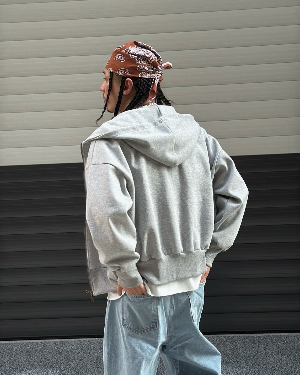 連帽挺短版棉外套