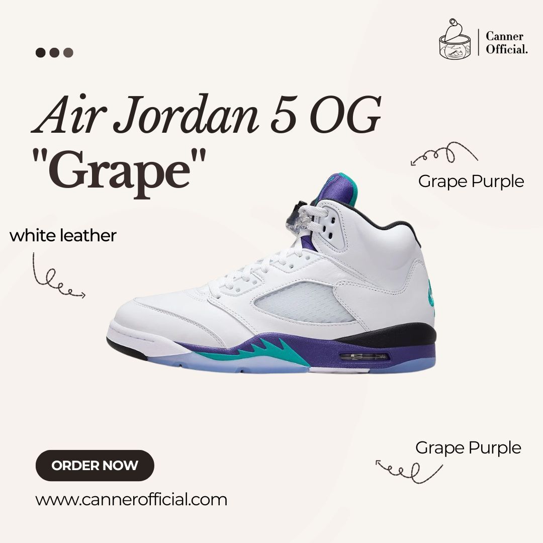 Air Jordan 5 OG "Grape" 2025 葡萄紫 經典復刻 男鞋 HQ7978-100