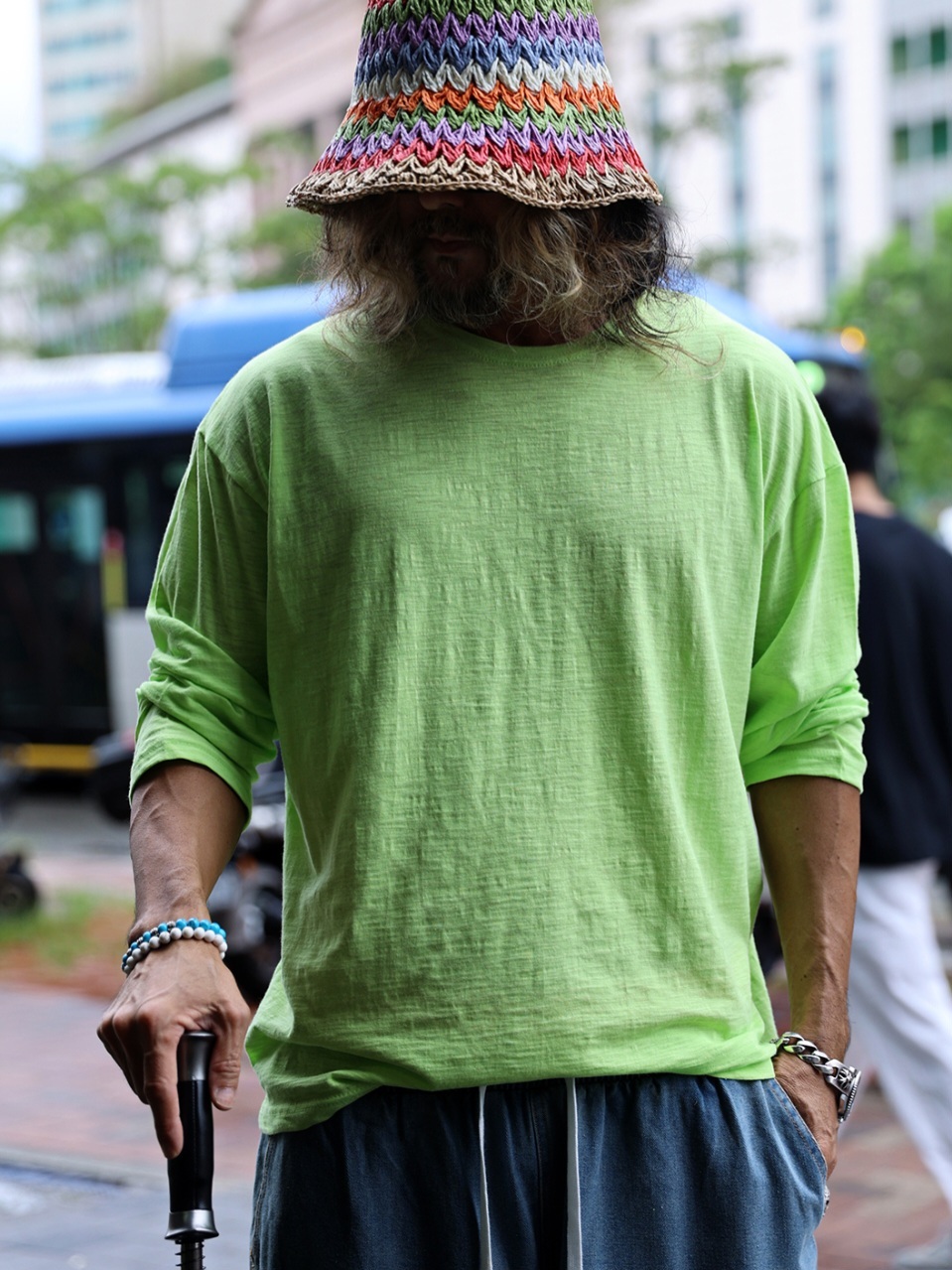 斯拉夫竹節棉舒適T恤