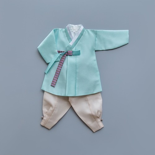 25F/W DTD彩帶童韻傳統風~男童款韓服上下套裝(帽子和福袋需另外購買)