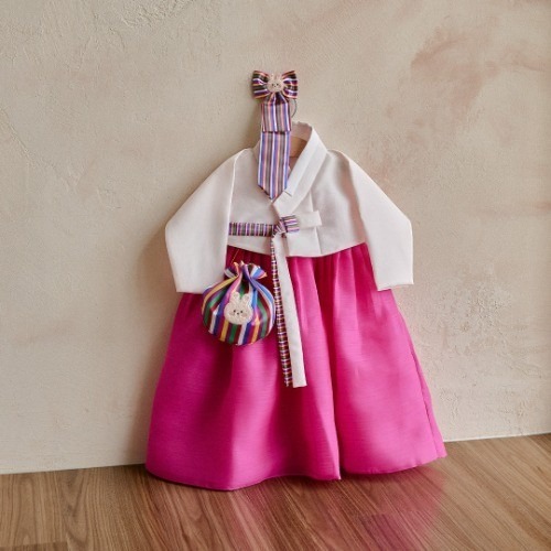 25F/W DTD彩帶童韻傳統風~女童款韓服上下套裝(髮夾和福袋需另外購買)