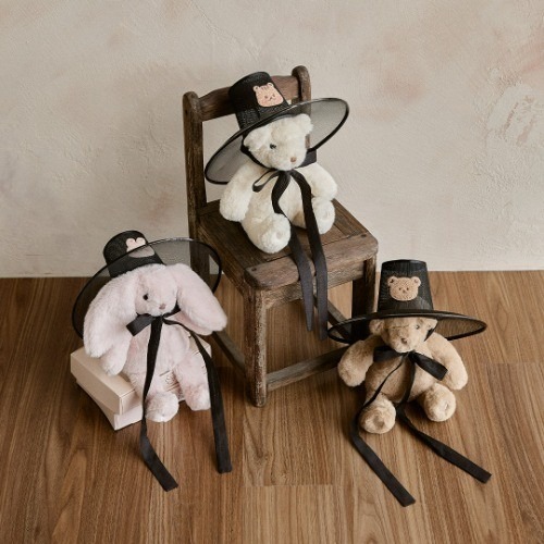 25F/W DTD彩帶童韻傳統風~黑色高頂紗帽(含成人尺寸)