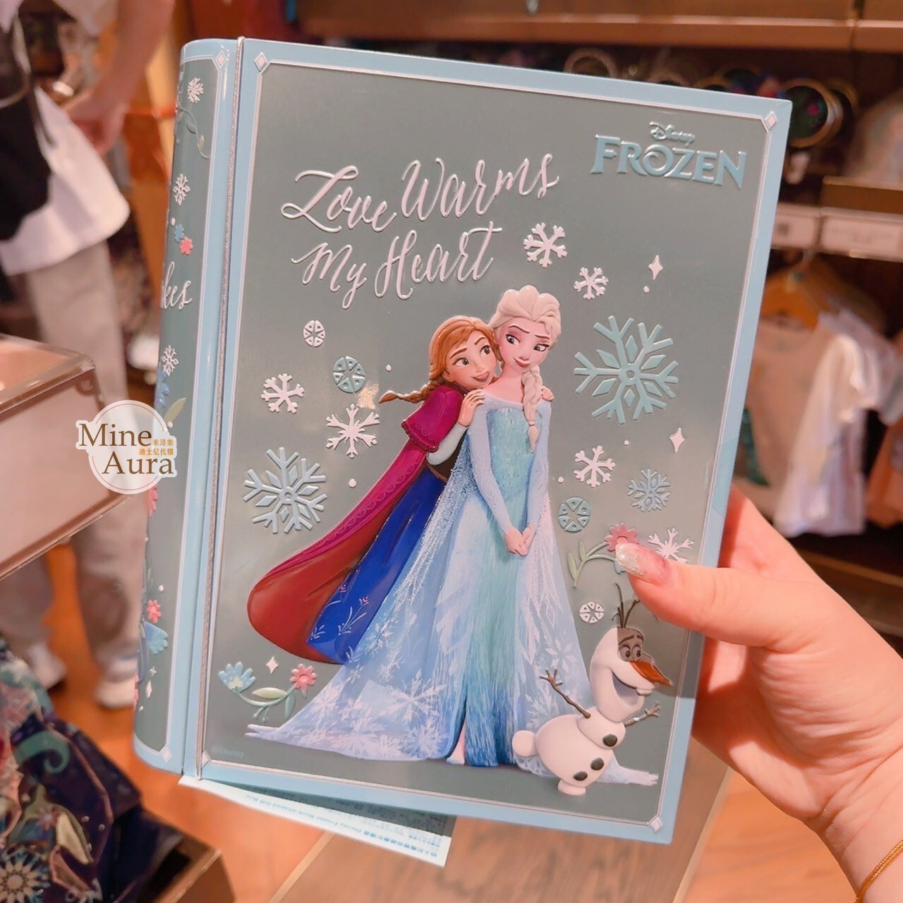 World of Frozen 限定 蛋捲餅乾 書本造型 鐵盒 禮盒 冰雪奇緣 Frozen -香港迪士尼樂園