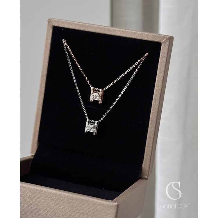 R07 「H莫桑鑽項鍊(925銀)」