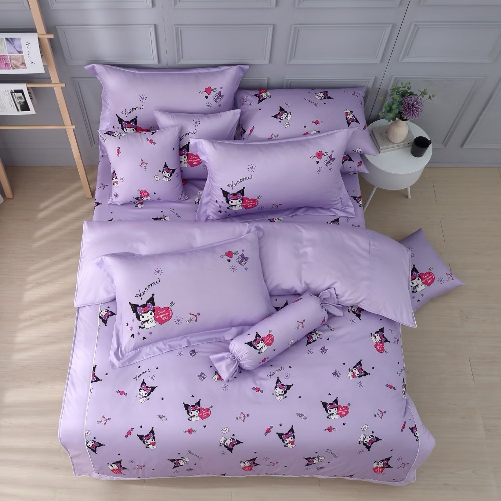 酷洛米床包兩用被組｜精梳棉｜酷萌花園 花園款