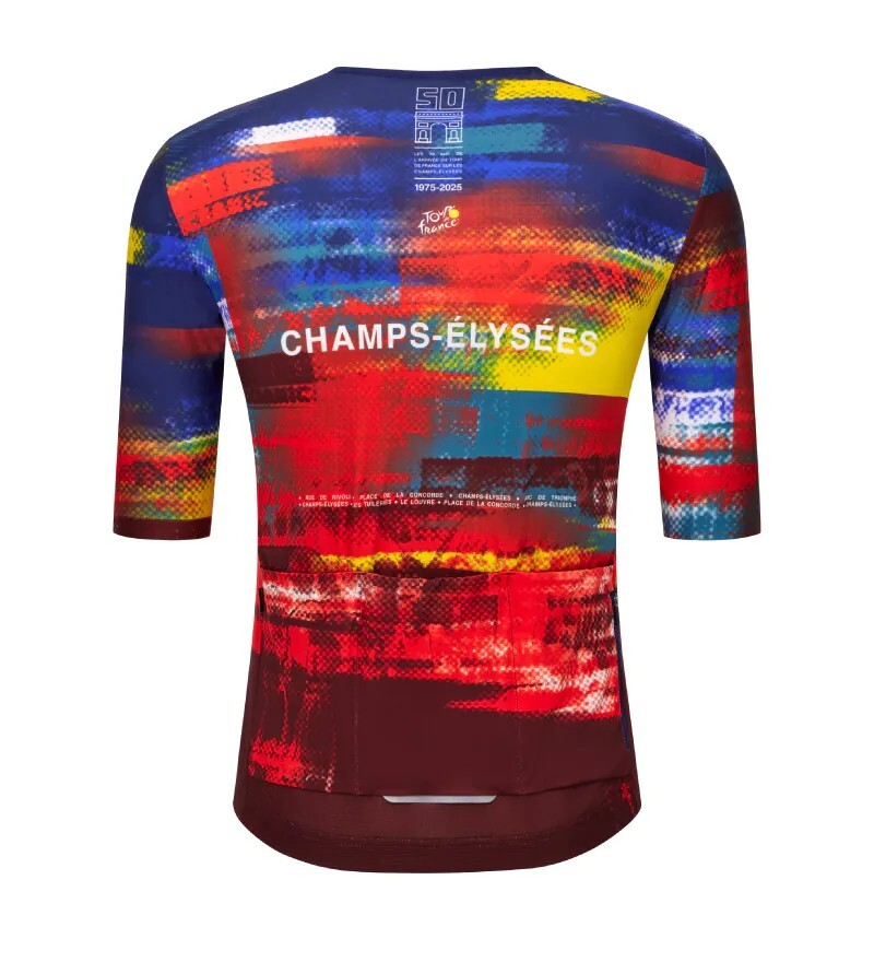 SANTINI 2025環法抵達衝刺【香榭大道衫】短袖車衣 競賽貼身 男女共版