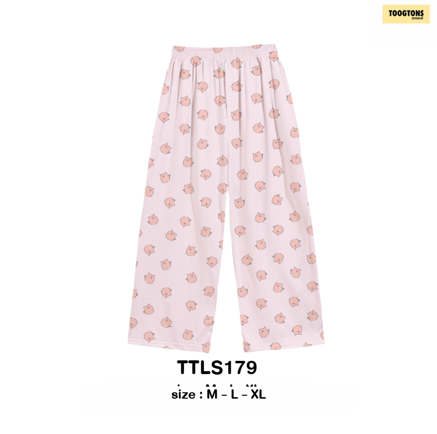 【直播】Toogtons LL082426 小豬圖案休閒長褲(TTLS179)