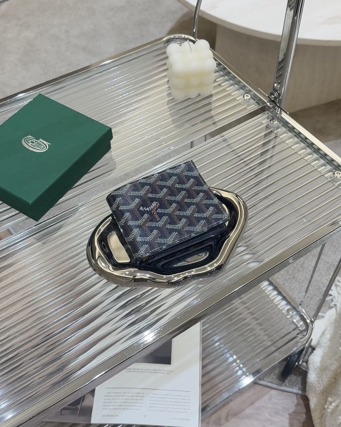 GOYARD｜SAINT-FLORENTIN 雙折短夾 深藍色