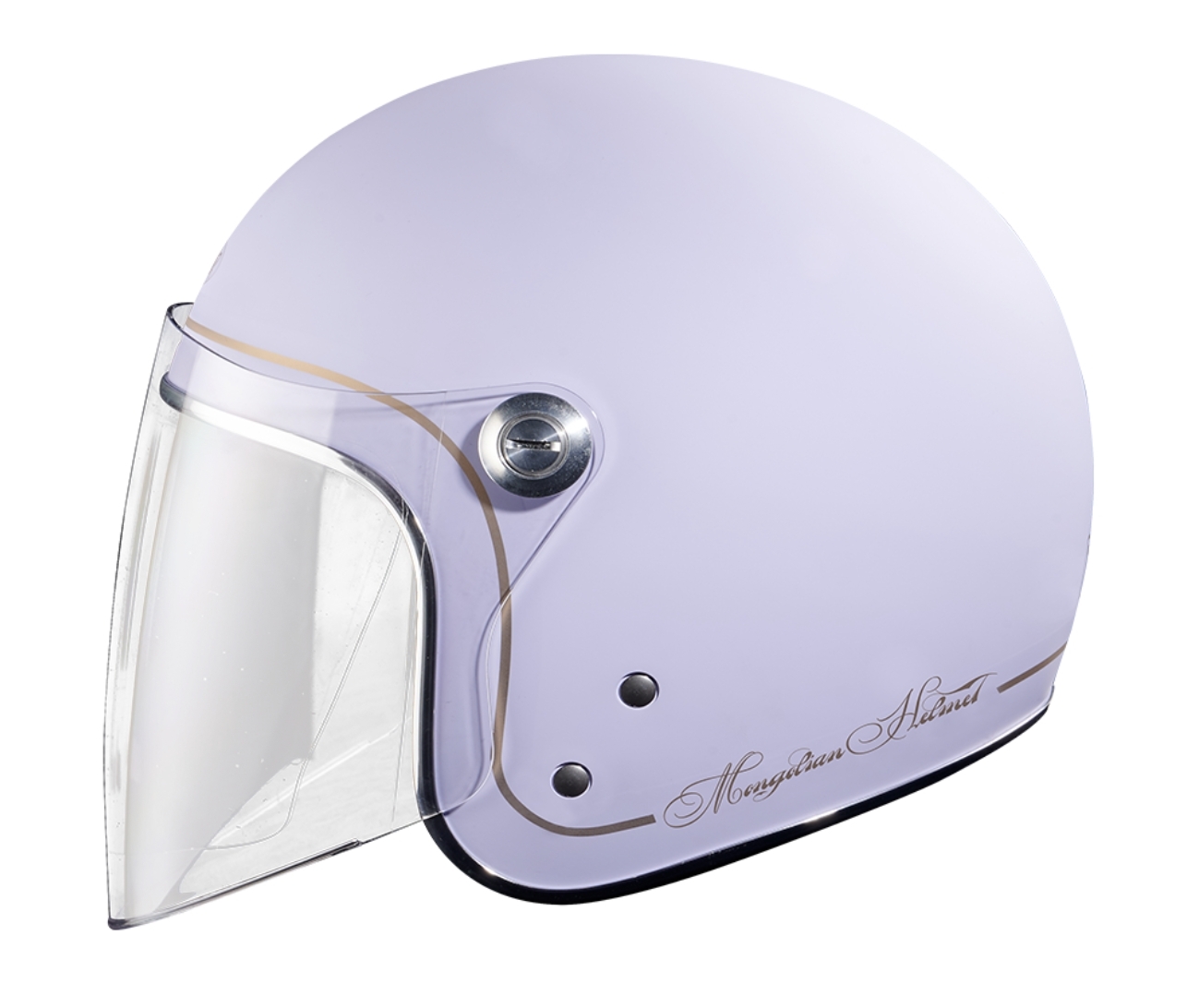 蒙古人 鎖鏡復古帽LIL KEN【迷霧紫】3/4罩式