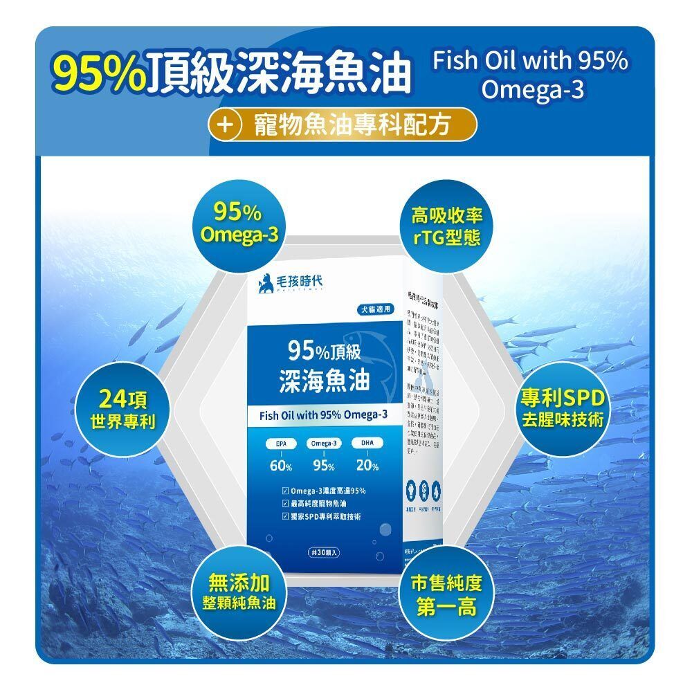 毛孩時代｜95%頂級深海魚油