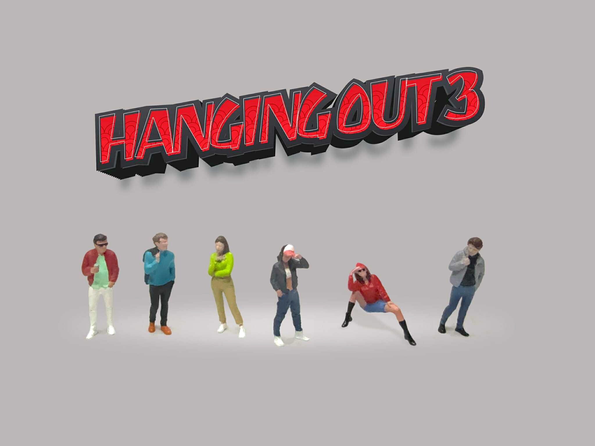 【預訂】American Diorama 1:64 Figure Set: Hanging Out 3