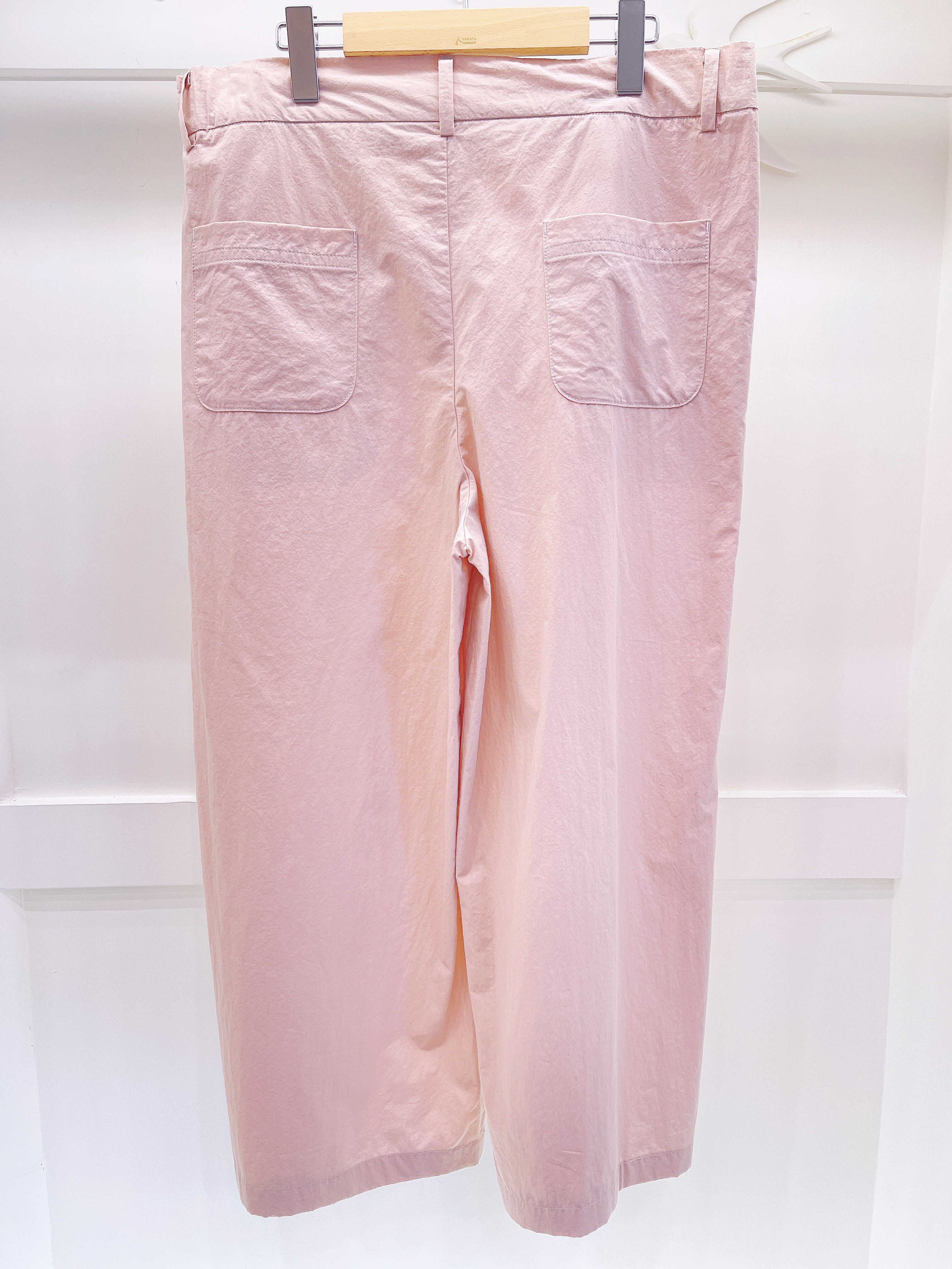 有機棉輕透寬褲