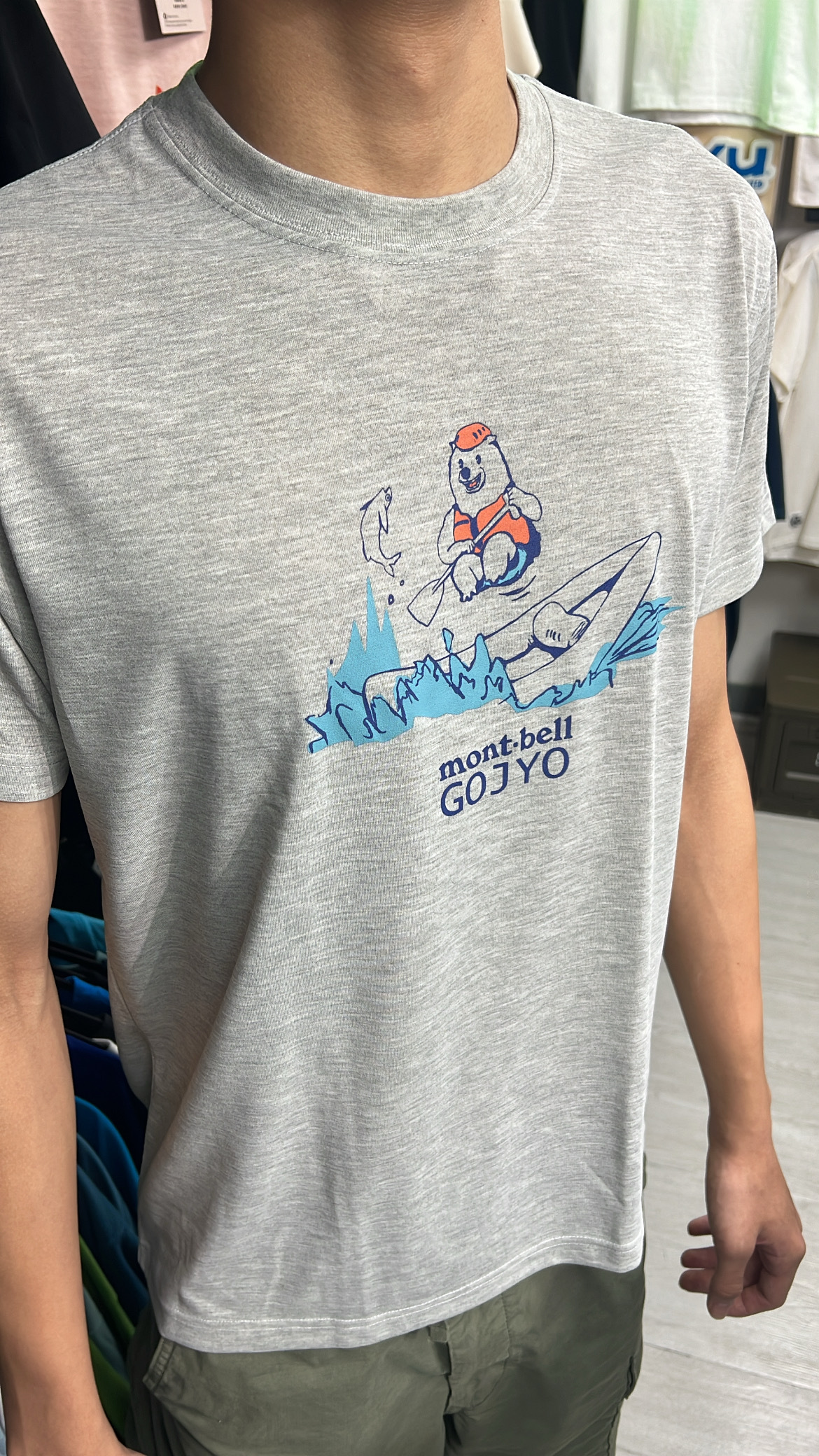 Montbell Wickron T Goji White Water 五條地域限定版 透氣快乾 T-Shirt 1504560