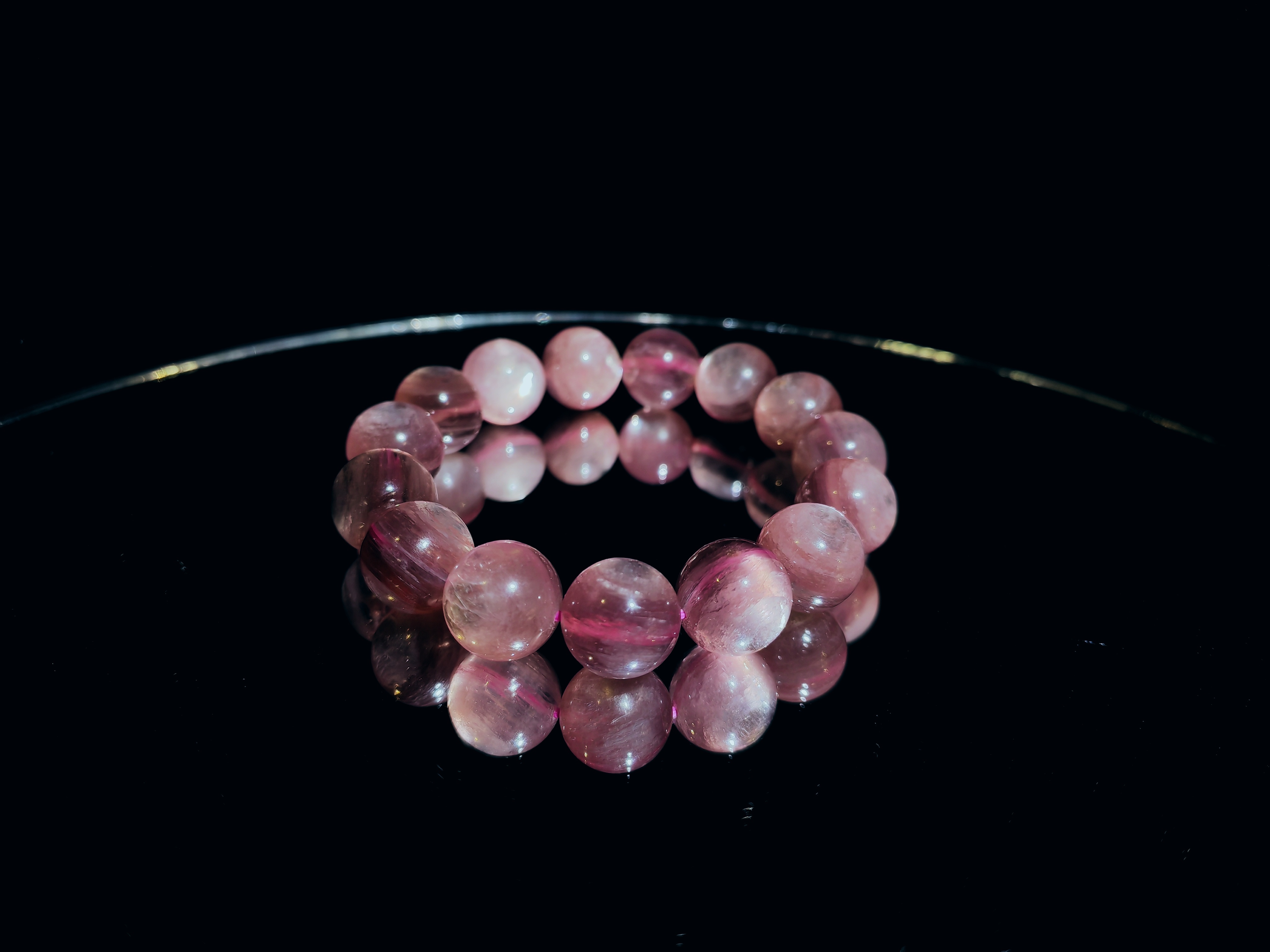 粉鋰雲母手串12m CH1761