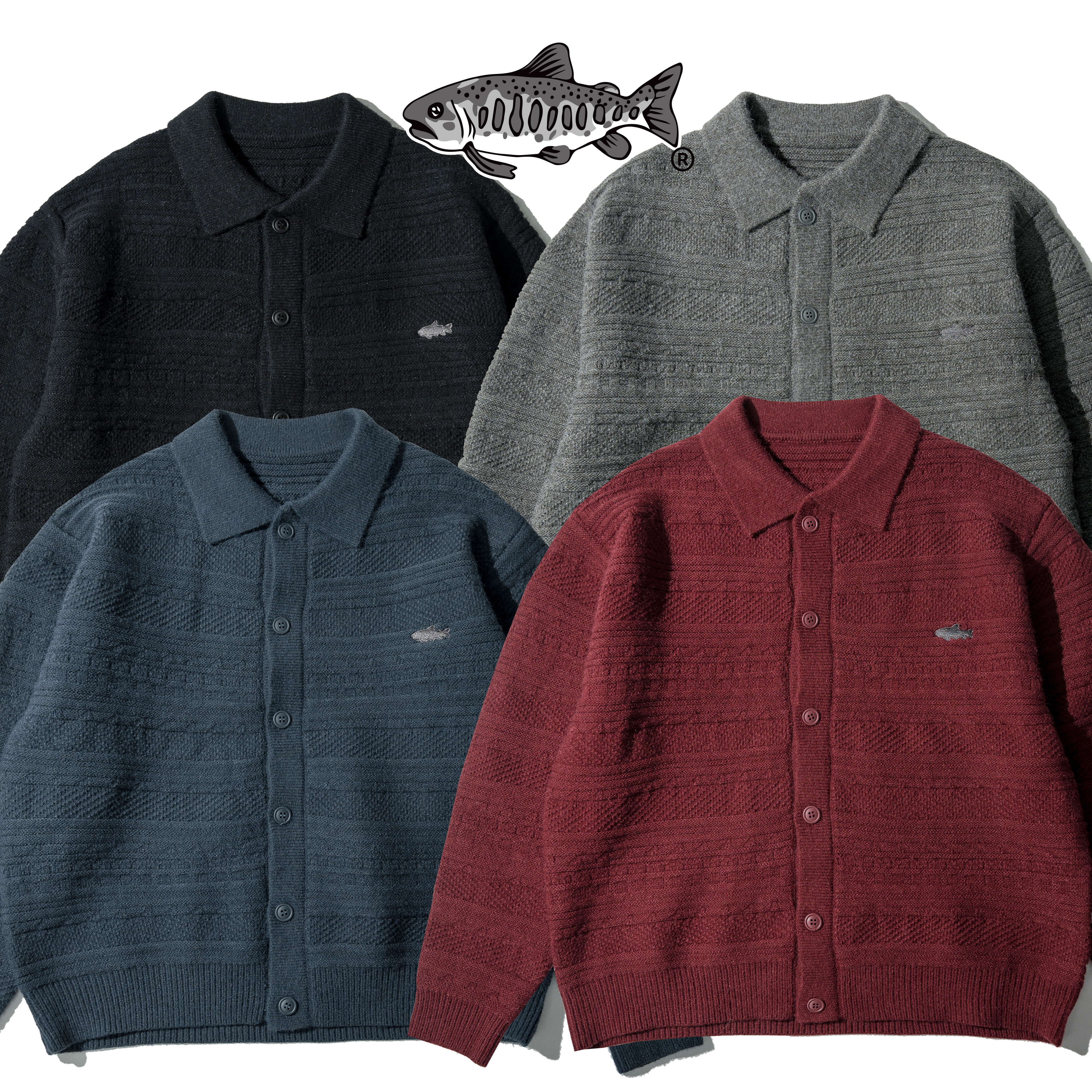 AGILITY Knit Sport Jacket / Shadow 魚影 針織毛衣外套 [KN-SW]