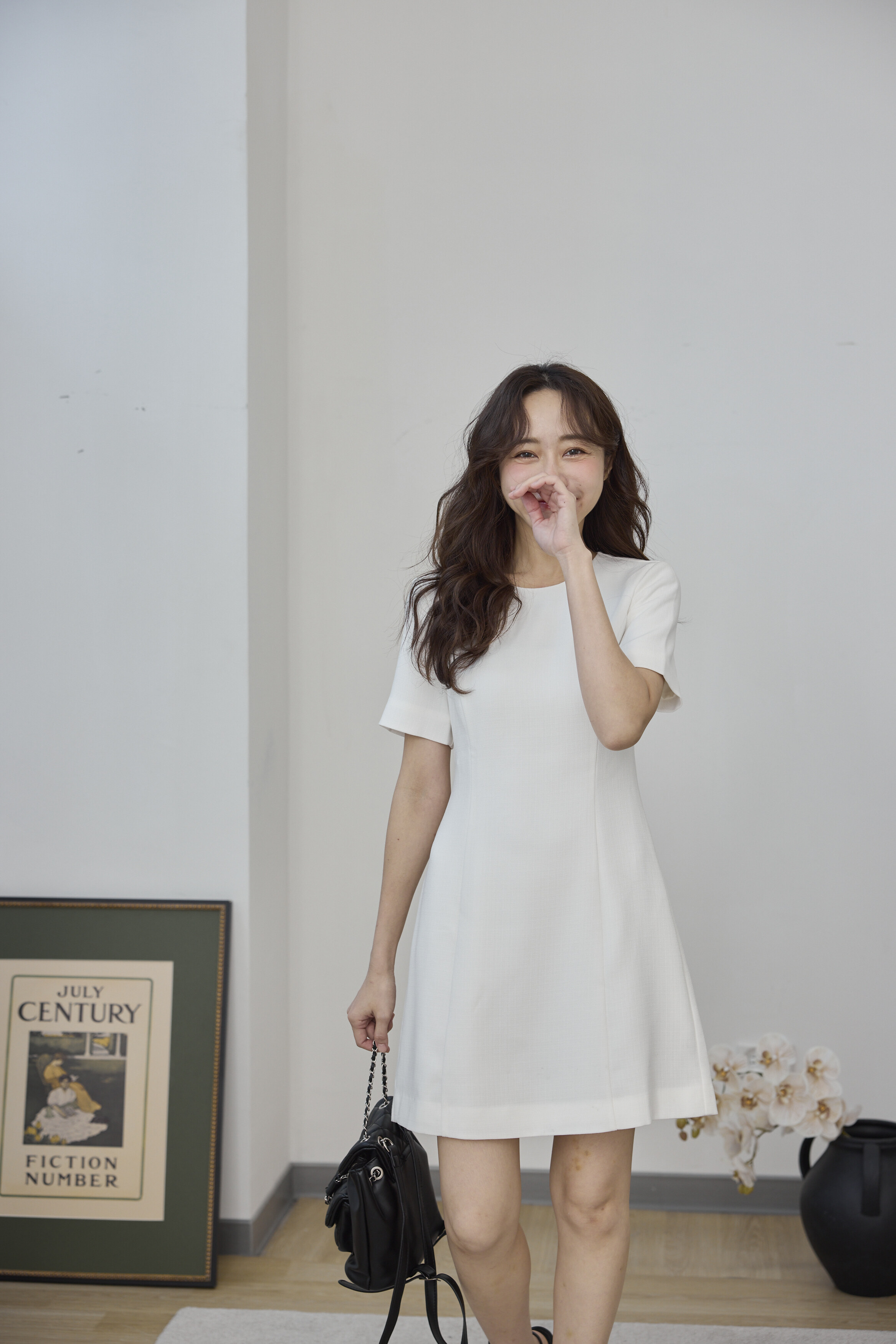 浪漫企劃小白裙-氣質收腰版