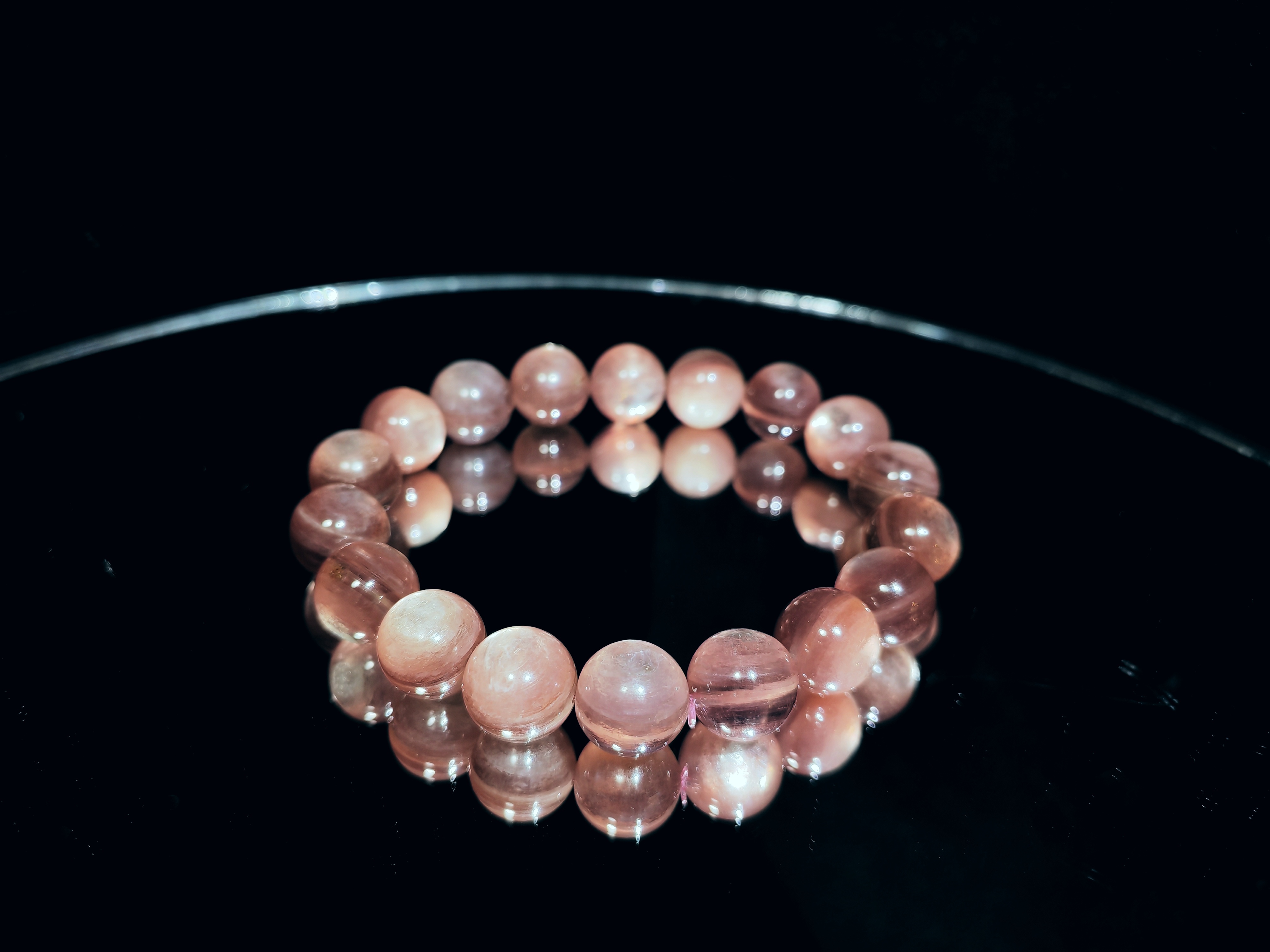 粉鋰雲母手串10m CH1760