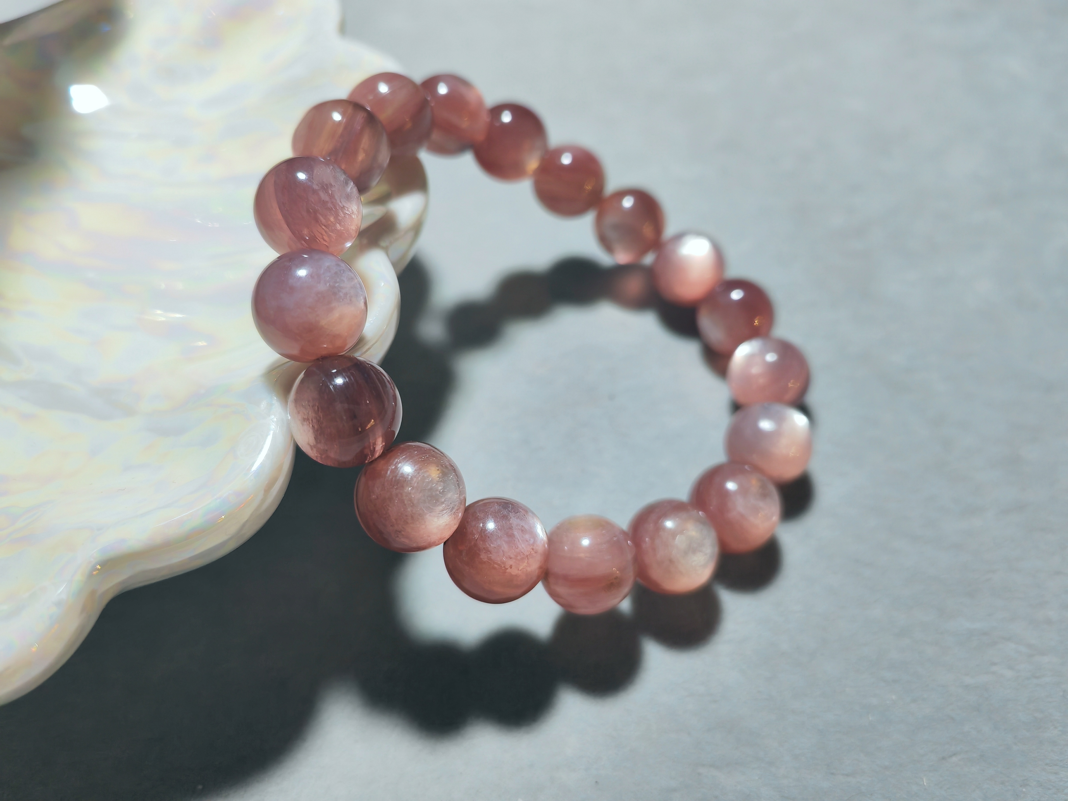 粉鋰雲母手串10m CH1760