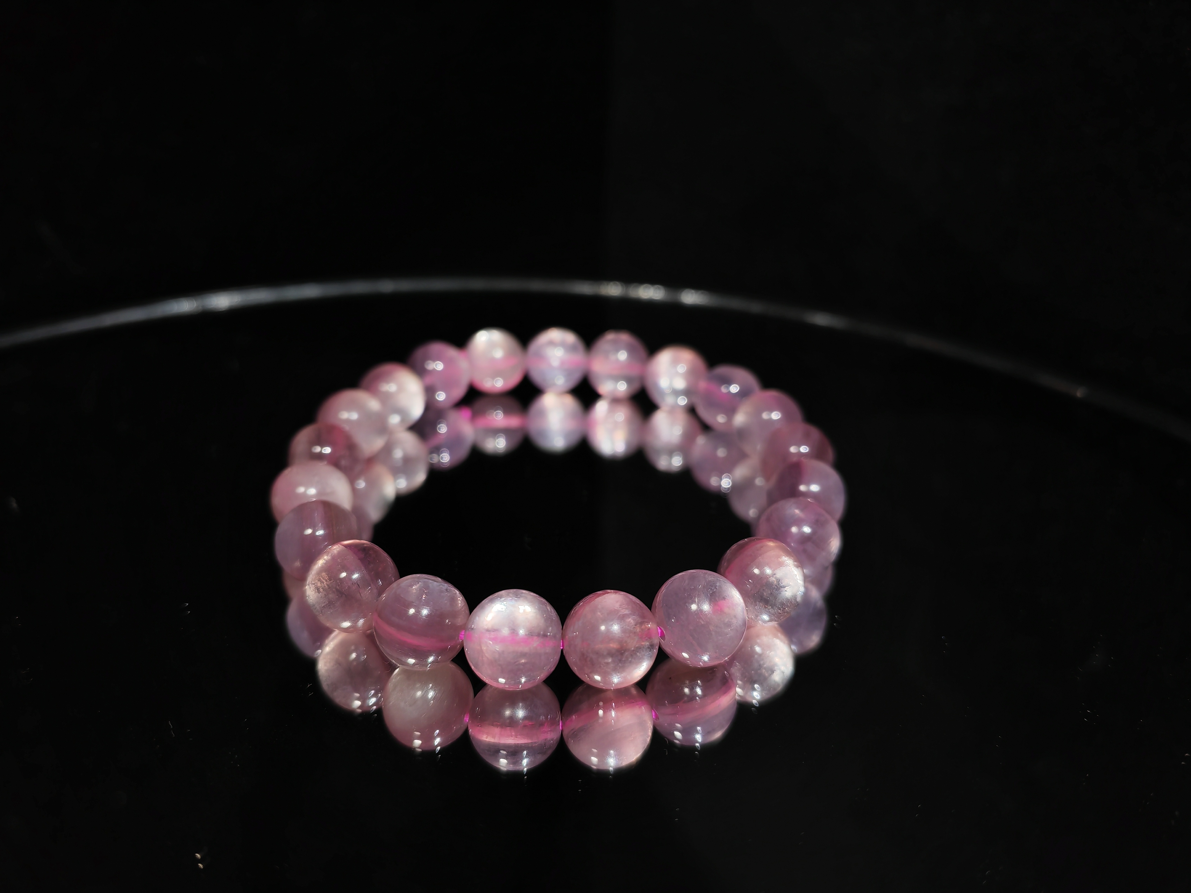 粉鋰雲母手串9m CH1759