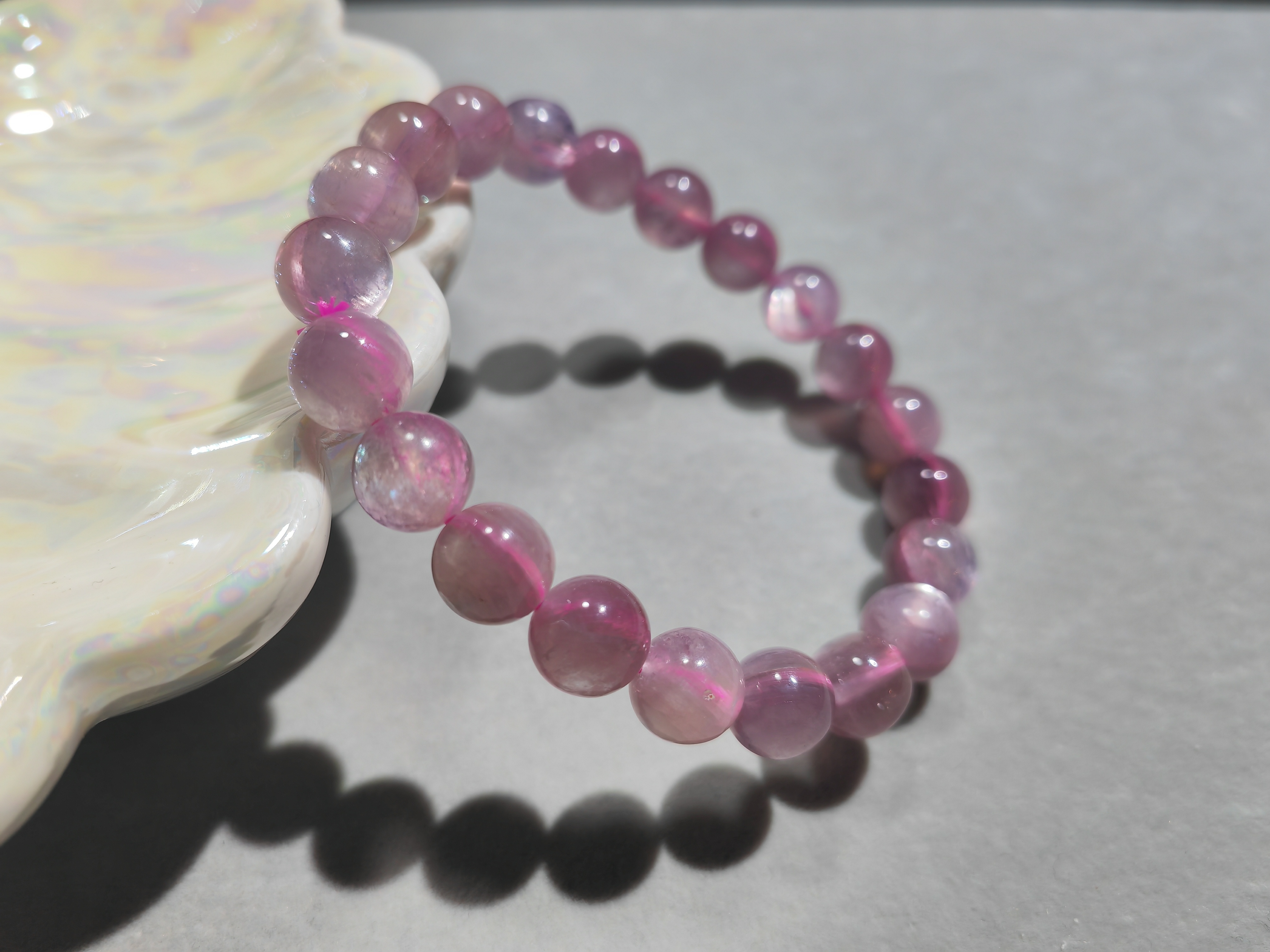 粉鋰雲母手串9m CH1759