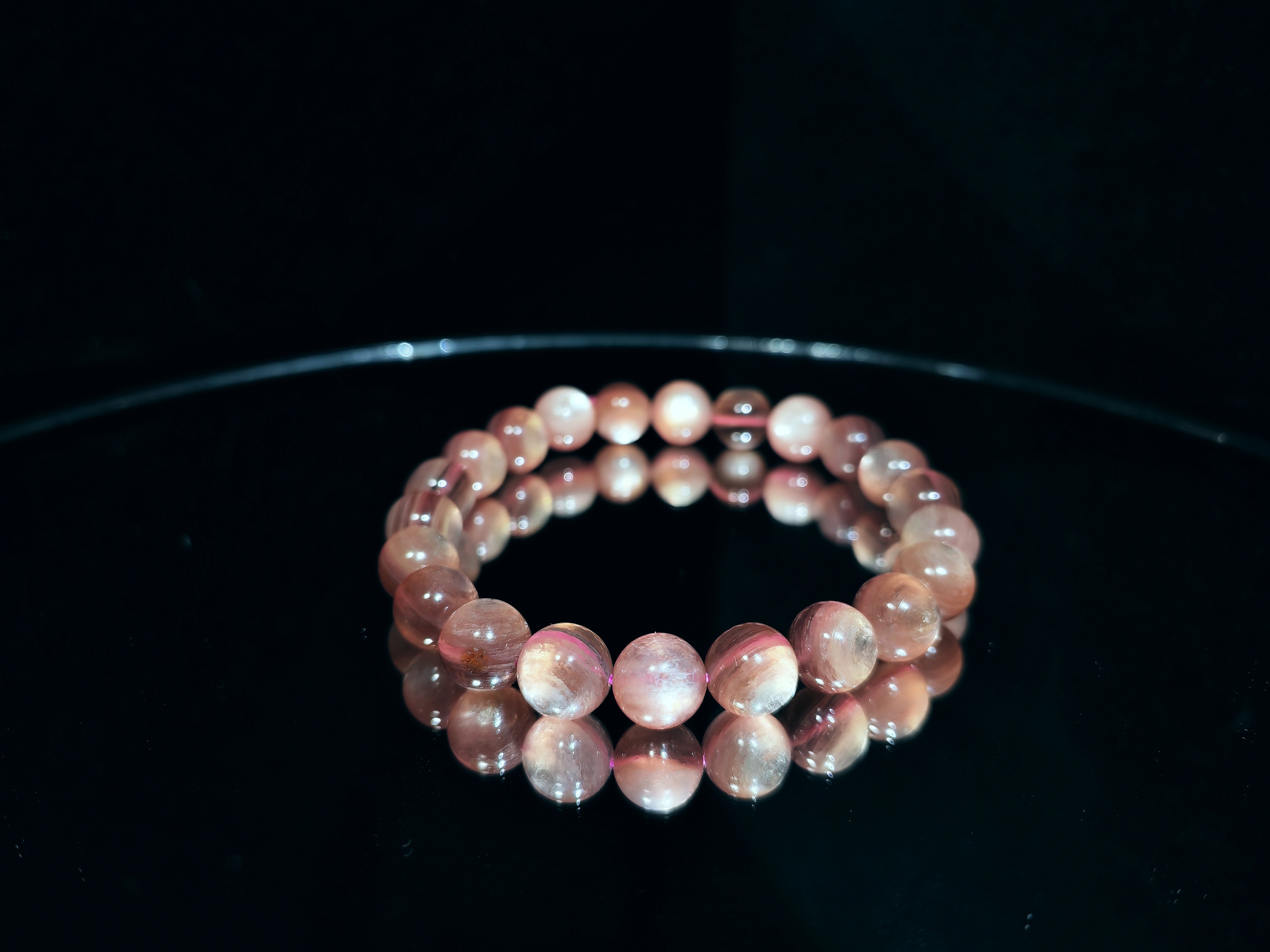 粉鋰雲母手串8m CH1758