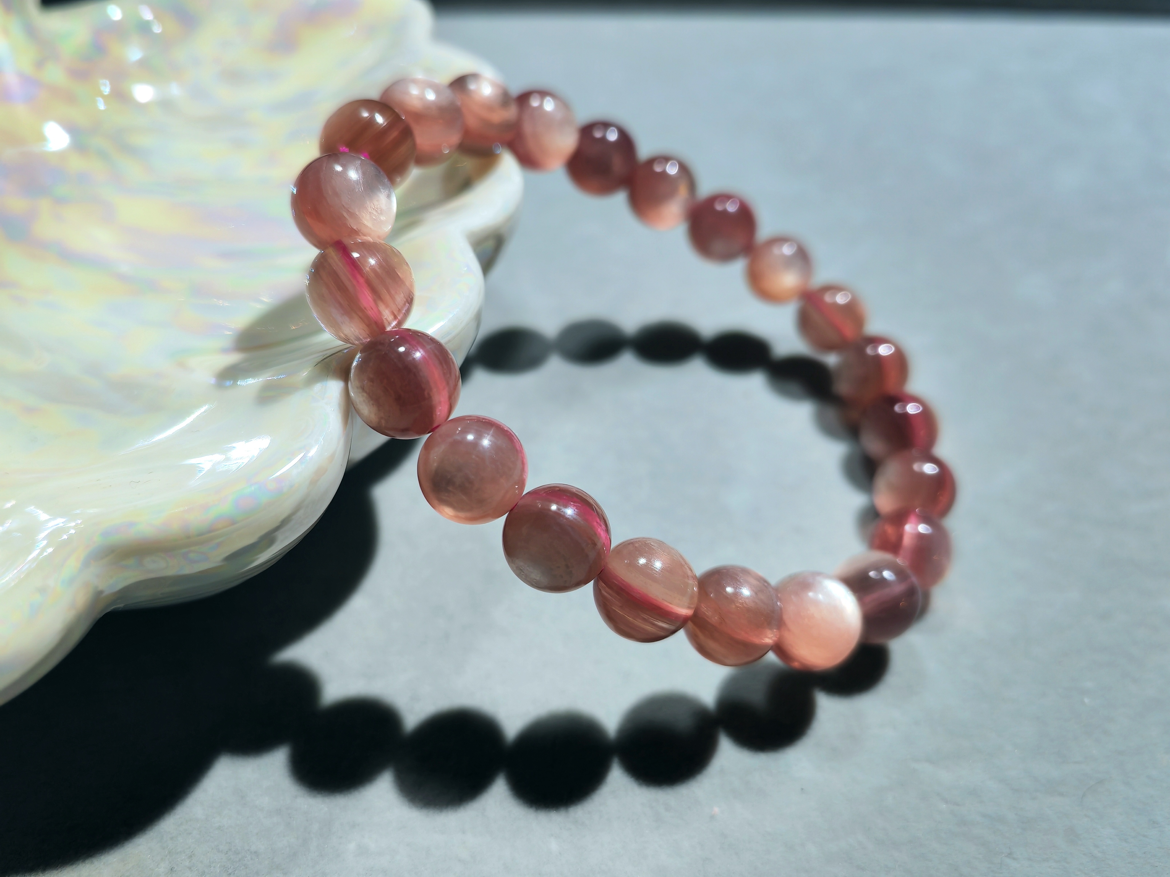 粉鋰雲母手串8m CH1758