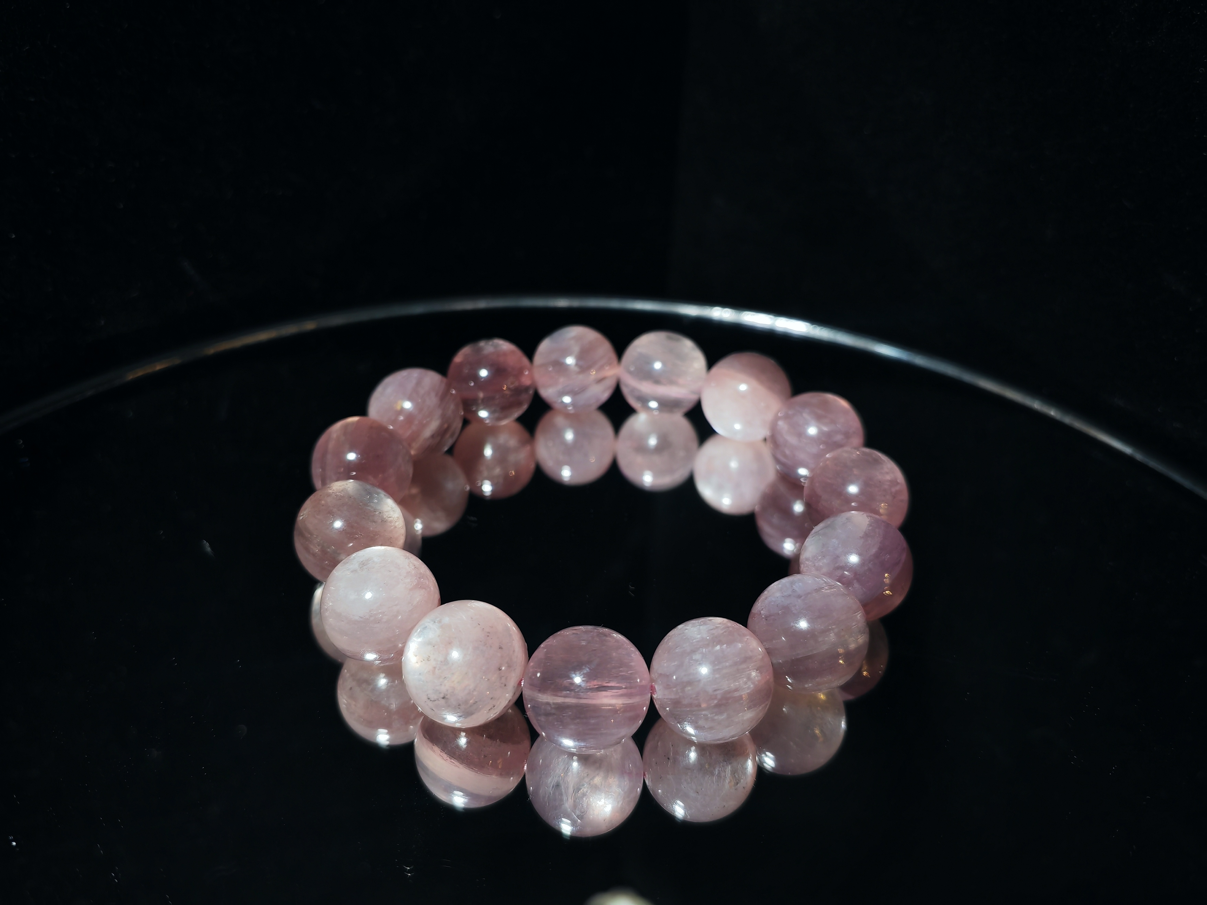 粉鋰雲母手串14m CH1762